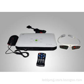 DLP 3D Video Windows 7 / 8 Portable Business Projector For